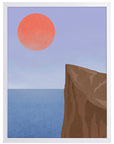 Acantilado: cuadro decorativo, vista 6 (blanco)
