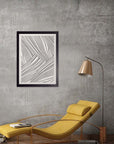 Afluentes: cuadro decorativo, vista 2 (negro render)