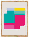 Bloques Pop: cuadro decorativo, vista 6 (madera)