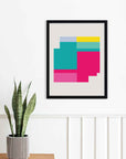 Bloques Pop: cuadro decorativo, vista 2 (negro ambiente)