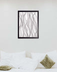 Brisa Gris: cuadro decorativo, vista 2 (negro ambiente)