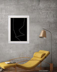 Cartografía: cuadro decorativo, vista 2 (blanco render)
