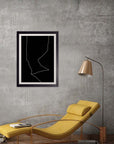 Cartografía: cuadro decorativo, vista 6 (negro render)