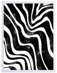 Cebra: cuadro decorativo, vista 5 (blanco)