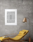 Cuadratura: cuadro decorativo, vista 4 (blanco ambiente)