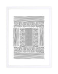 Cuadratura: cuadro decorativo, vista 3 (blanco)