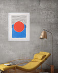 Disco Carmesí: cuadro decorativo, vista 4 (blanco ambiente)