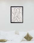 Entreverado: cuadro decorativo, vista 2 (negro render)