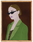 Gafas: cuadro decorativo, vista 5 (madera)