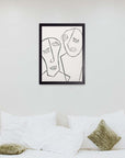 Gemelos: cuadro decorativo, vista 6 (negro render)