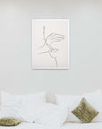 Gesto Pensativo: cuadro decorativo, vista 4 (blanco render)