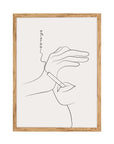 Gesto Pensativo: cuadro decorativo, vista 5 (madera)