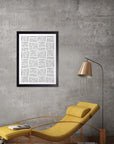 Mimbre: cuadro decorativo, vista 2 (negro ambiente)