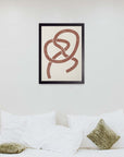 Nudo: cuadro decorativo, vista 2 (negro ambiente)