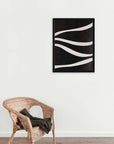 Oleaje: cuadro decorativo, vista 2 (negro ambiente)