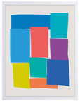 Parcelas: cuadro decorativo, vista 5 (blanco)