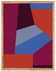 Polígonos: cuadro decorativo, vista 6 (madera)