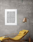 Tejido Gráfico: cuadro decorativo, vista 4 (blanco ambiente)