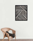 Telar: cuadro decorativo, vista 2 (negro ambiente)