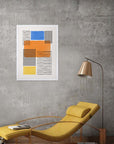 Verano Naranja: cuadro decorativo, vista 4 (blanco ambiente)