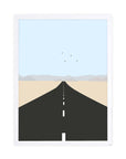 Asfalto: cuadro decorativo, vista 4 (blanco)