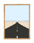 Asfalto: cuadro decorativo, vista 7 (madera)