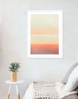 Atardecer Costero: cuadro decorativo, vista 6 (blanco render)
