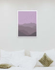 Bandada: cuadro decorativo, vista 6 (blanco render)