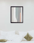 Cascada Gris: cuadro decorativo, vista 3 (negro render)