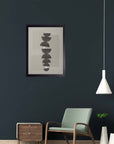 Columna Partida: cuadro decorativo, vista 3 (negro render)