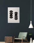 Dúo Negro: cuadro decorativo, vista 6 (blanco render)