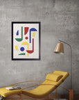 Festival: cuadro decorativo, vista 3 (negro render)