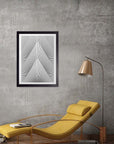 Fuga: cuadro decorativo, vista 3 (negro render)
