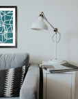 Laberinto Turquesa: cuadro decorativo, vista 2 (render 01)