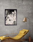 Mancha Brava: cuadro decorativo, vista 3 (negro render)