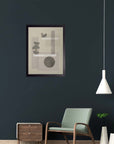 Maqueta: cuadro decorativo, vista 3 (negro render)
