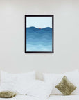 Oleada: cuadro decorativo, vista 3 (negro render)