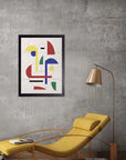 Piezas Primarias: cuadro decorativo, vista 3 (negro render)