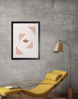 Pirámides: cuadro decorativo, vista 3 (negro render)