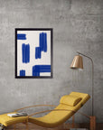 Rastros: cuadro decorativo, vista 3 (negro render)