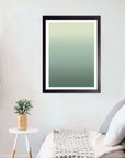 Verde Amanecer: cuadro decorativo, vista 3 (negro render)