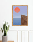 Acantilado: cuadro decorativo, vista 2 (madera ambiente)