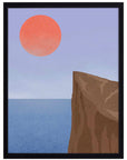 Acantilado: cuadro decorativo, vista 5 (negro)