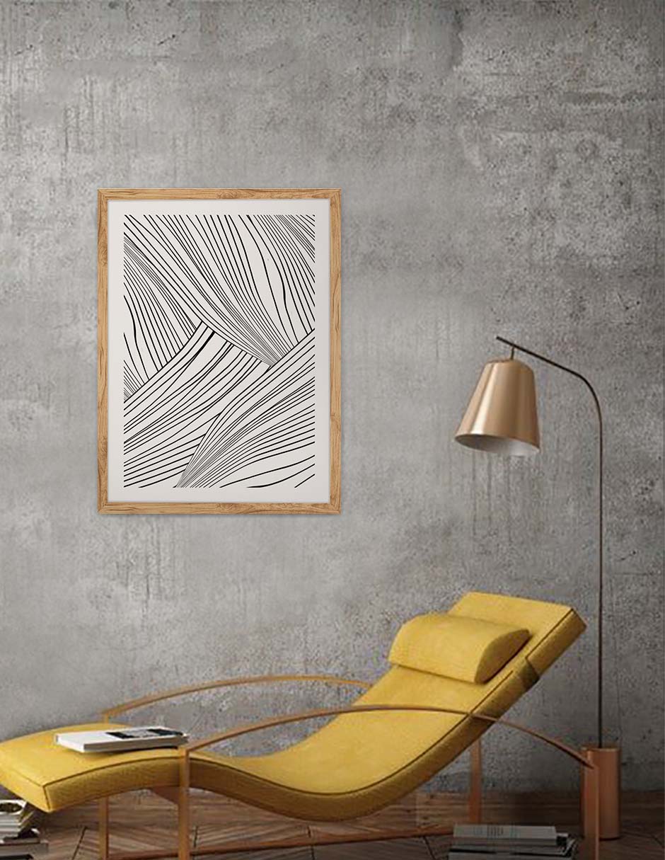 Afluentes: cuadro decorativo, vista 6 (madera render)