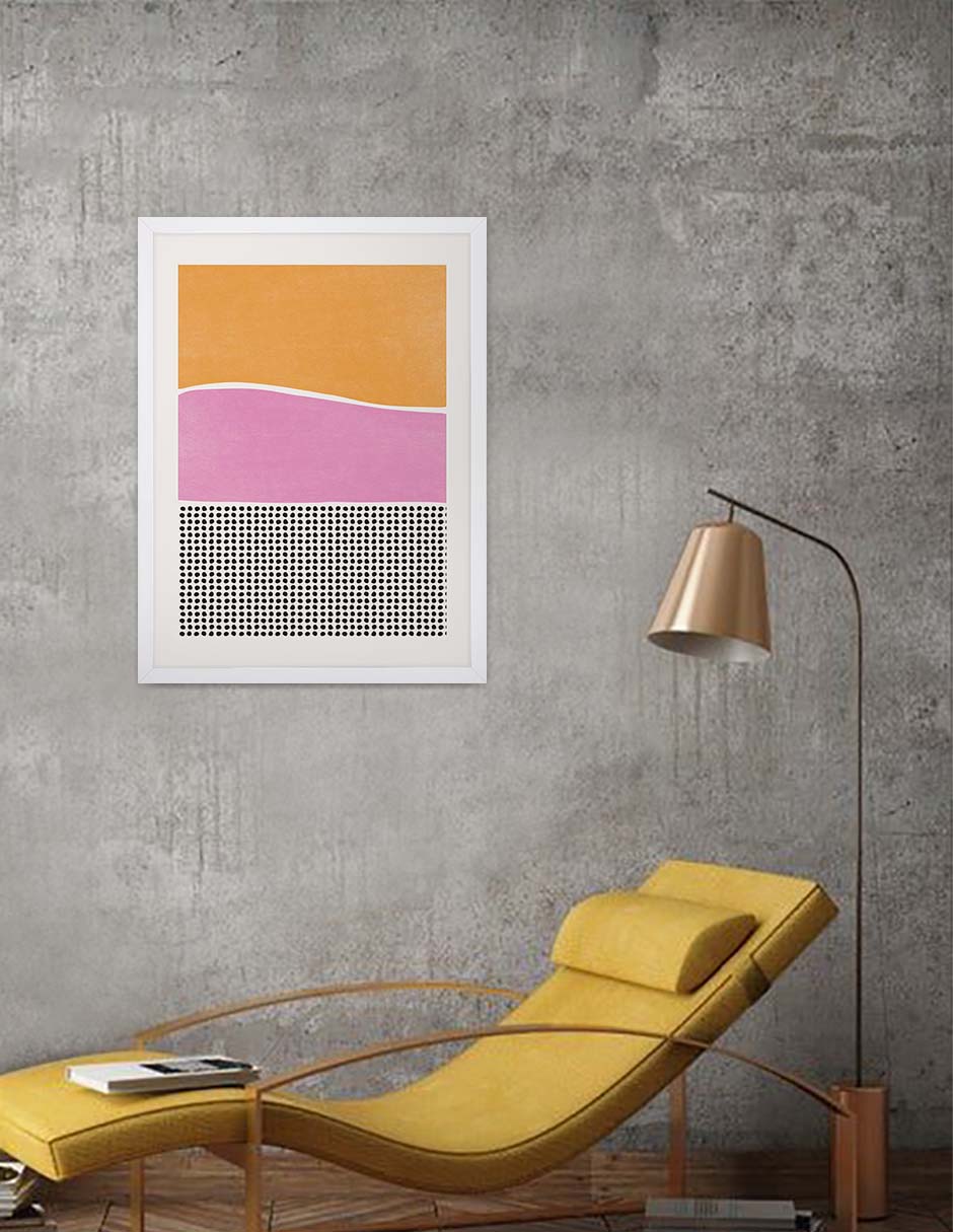 Aluvión: cuadro decorativo, vista 4 (blanco ambiente)