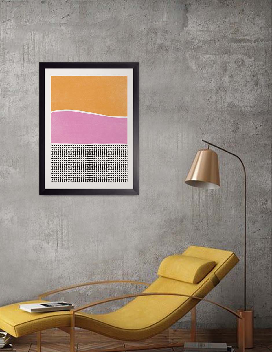 Aluvión: cuadro decorativo, vista 2 (negro ambiente)