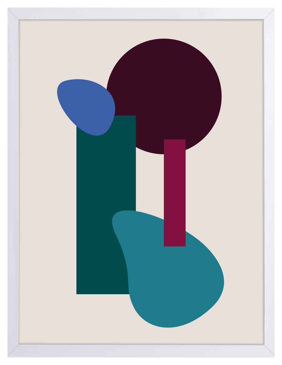 Andamio: cuadro decorativo, vista 5 (blanco)