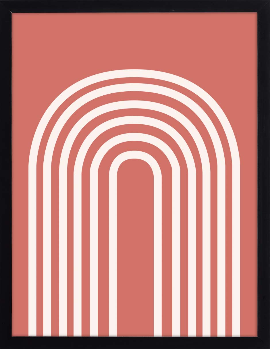 Arco Coral: cuadro decorativo, vista 6 (negro)