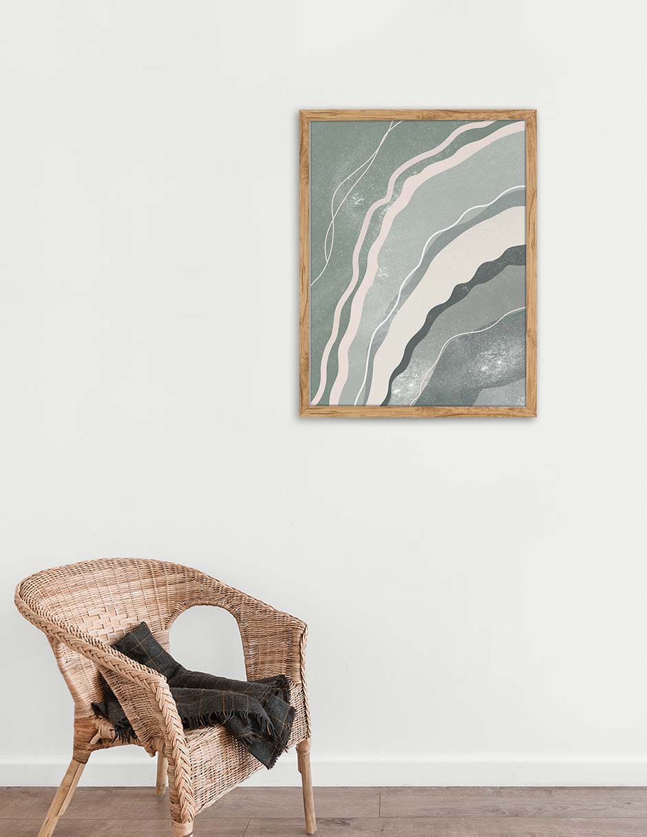 Arcoíris de Salvia: cuadro decorativo, vista 2 (madera ambiente)