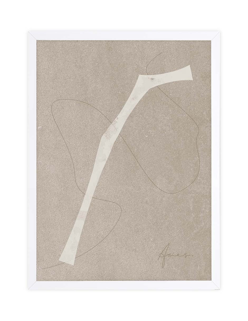 Aries: cuadro decorativo, vista 3 (blanco)